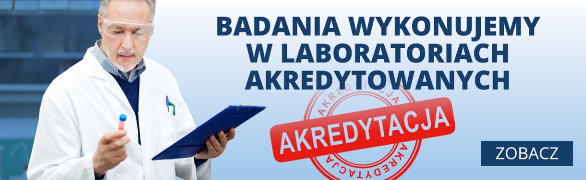 Wszystkie nasze badania są akredytowane i uznawane przez Sanepid!